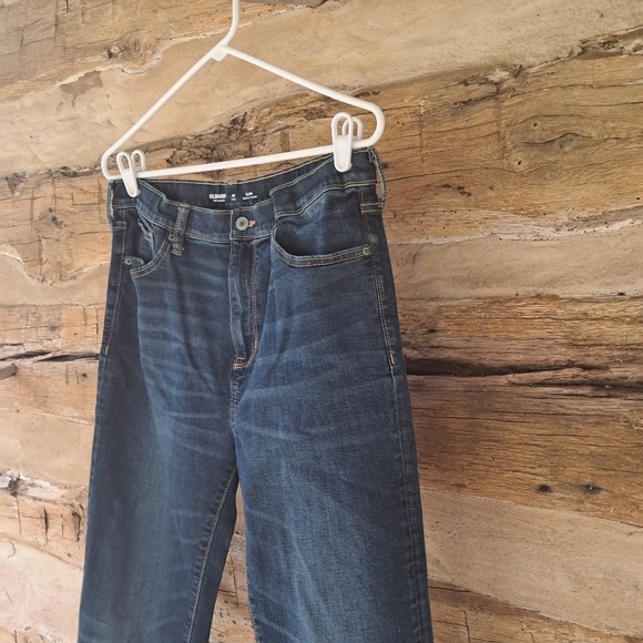 Old Navy Dark Wash 360 Stretch Built-In Tough High Waisted Slim Fit Jeans 20Plus - Picture 4 of 10